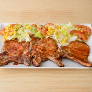 Chuleta de cerdo a la BBQ