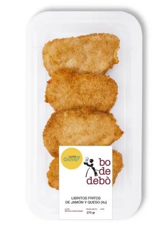 Librito Frito De Jamon Y Queso X 4 Uds.