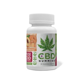 Jeleuri cu CBD cu aroma de Piersica, Euphoria, 750mg, 30buc