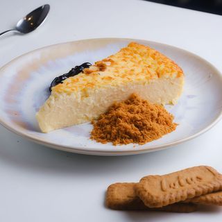 La Tarta De Queso Con Arándanos Y Galleta Lotus