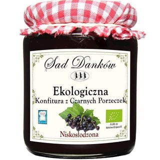 KONFITURA Z CZARNYCH PORZECZEK NISKOSŁODZONA BIO 270 g - SAD DANKÓW