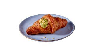 Croissant z kremem pistacjowym