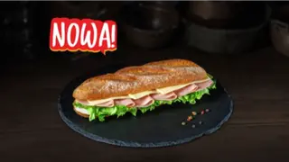 BAGIETKA Z SZYNKĄ I SEREM