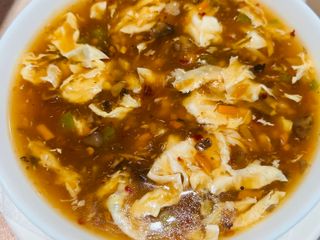 19. Лютиво-кисела супа с тофу и зеленчуци (300г)