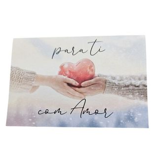 Cartão de Mensagem Para ti com Amor