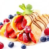 Crêpe à la fraise