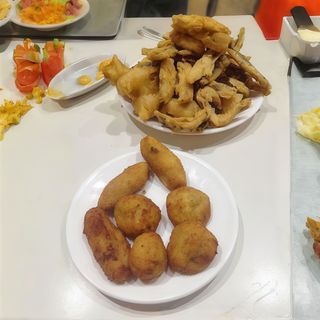 Croquetas Mixtas (Ración entre jamón y cabrales)