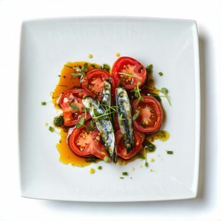 Ensalada De tomate Con Anchoas
