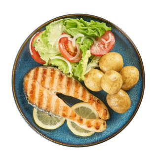 Salmão Grelhado + 2 acompanhamentos