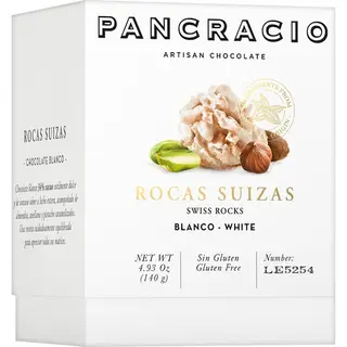 Rocas Suizas Chocolate Blanco Pancracio 140Gr