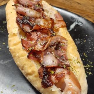 Perrito Con Queso Y Bacon 