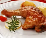 Печено пилешко бутче 