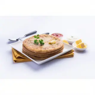 Parathas(3) with Chicken curry