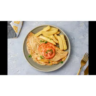 Chips and Omellete