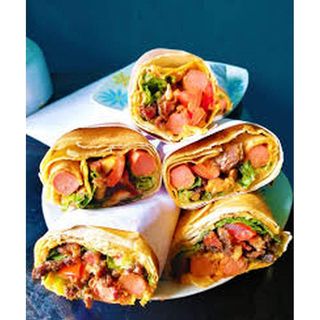 Suya Chicken Shawarma Double Sausage