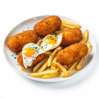 Croquetas Con Huevo Y Papas