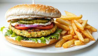 Картофено Рьощи чийзбургер (Вегетариански) 550г