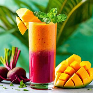 Beetroot, Mango and Carrot Juice