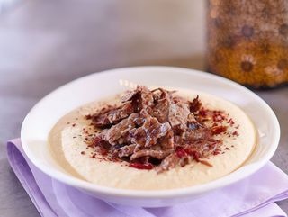 Plat Hommos Chawarma