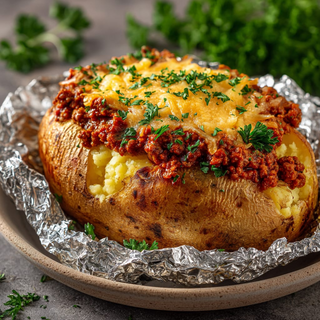 Patata asada bolognaise