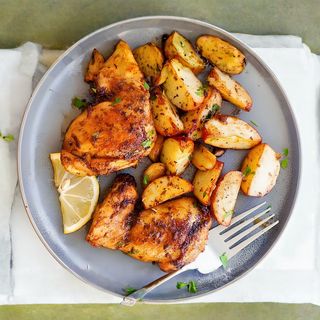 Pechugas Asadas Con Patatas