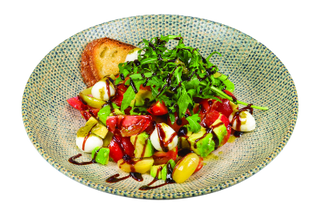 Brunchy caprese salad 