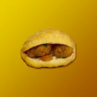 Trio Fricassées au poulet pané 3 pièces.
