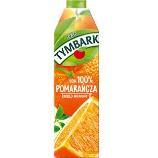 Tymbark Sok 100% Pomarańcza 1l