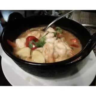 M6. Gambas Con Salsa Tailandesa Picante