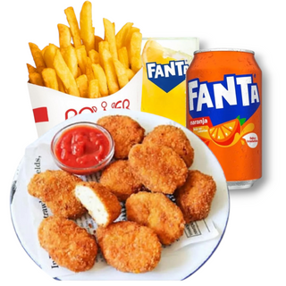 Menú nuggets de pollo (6unds)