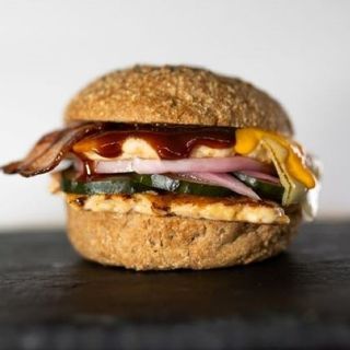 Cheese-Bacon Protein Burger