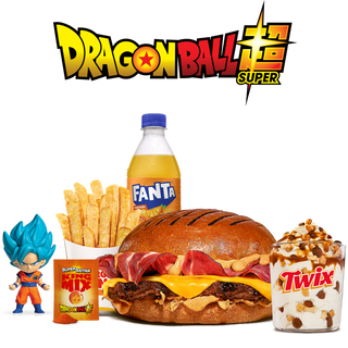 Menú Full Flame Carne Super Saiyan Con Figura Grande
