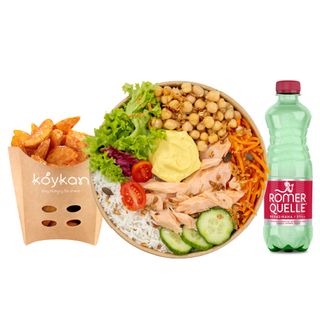 Teriyaki Salmon & Creamy Saffron bowl Menu