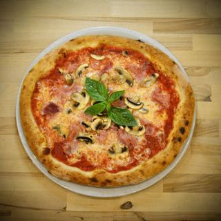 Pizza Roja Cotto E Funghi