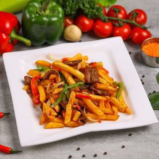 Фри с мясом