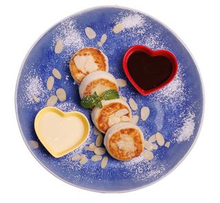 Сирники з згущеним молоком та шоколадом