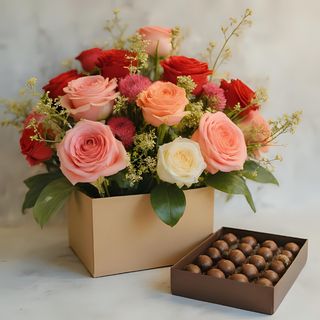 Ramo Con Bombones – Amor Dulce Y Floral