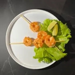 Spiedini di gamberi