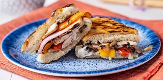 Panini au poulet et champignons