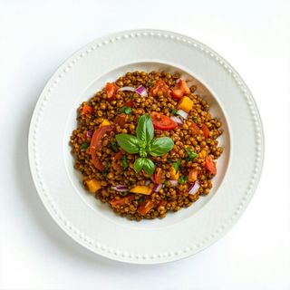 Piatto di lenticchie alla marocchina