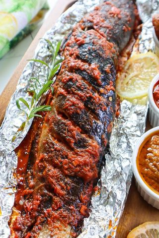 Grilled catfish