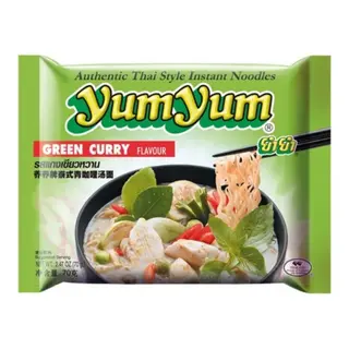 Fideos instantáneos sabor a curry verde Yum Yum (70 gr)