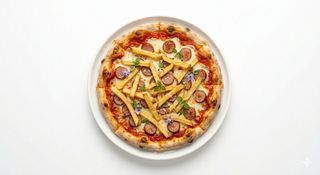 Pizza Patatine E Wurstel (33 Cm.)