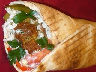 Kanapka Wegetariańska Falafel Mega