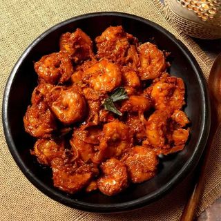 Dry Chilli Prawns