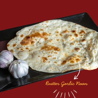 Naan cu Unt & Usturoi / Butter Garlic Naan