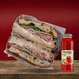 Mortadella focaccia+ sok po izboru gratis
