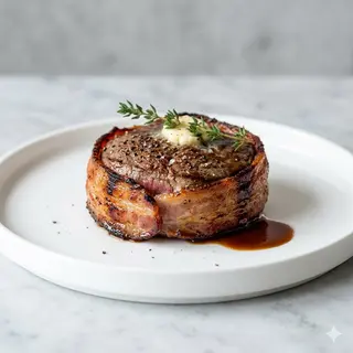 Solomillo De Angus Envuelto En Bacon