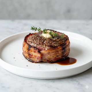 Solomillo De Angus Envuelto En Bacon