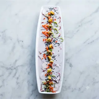 Tiradito De Pulpo Al Olivo